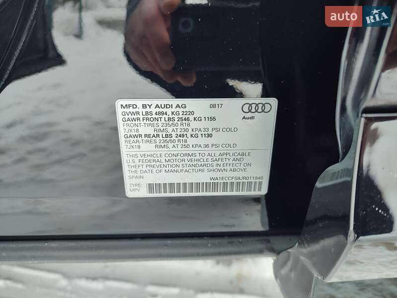 Позашляховик / Кросовер Audi Q3 2017 в Козятині фото 21 Позашляховик / Кросовер Audi Q3 2017 в Козятині