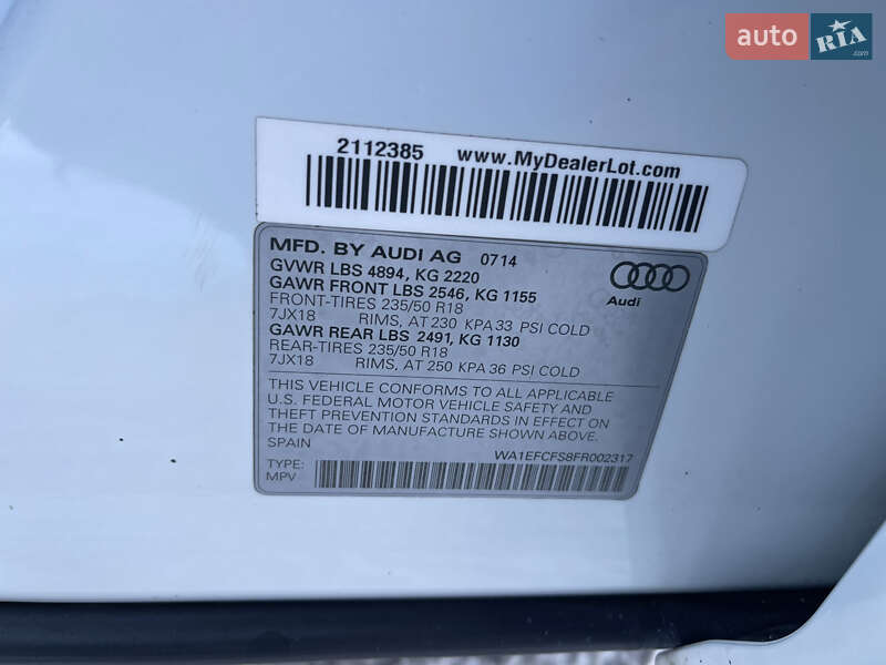 Внедорожник / Кроссовер Audi Q3 2015 в Луцке фото 20 Внедорожник / Кроссовер Audi Q3 2015 в Луцке