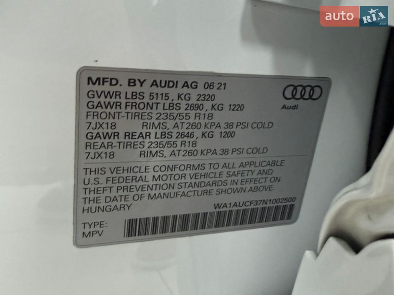 Позашляховик / Кросовер Audi Q3 2021 в Одесі