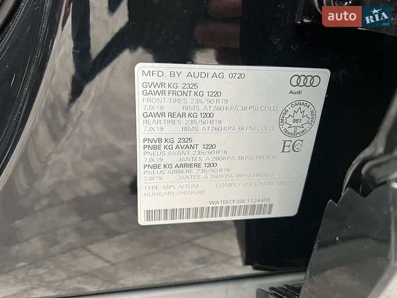 Позашляховик / Кросовер Audi Q3 2020 в Львові