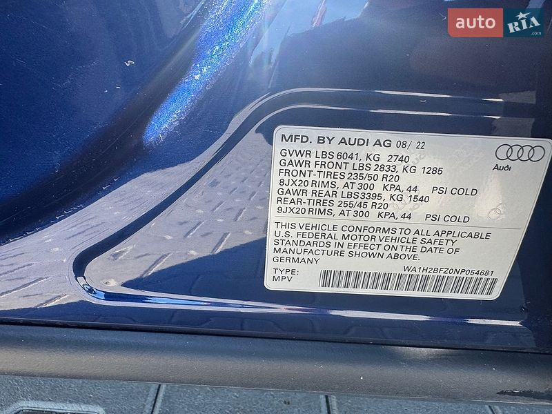 Внедорожник / Кроссовер Audi Q4 e-tron 2022 в Виннице