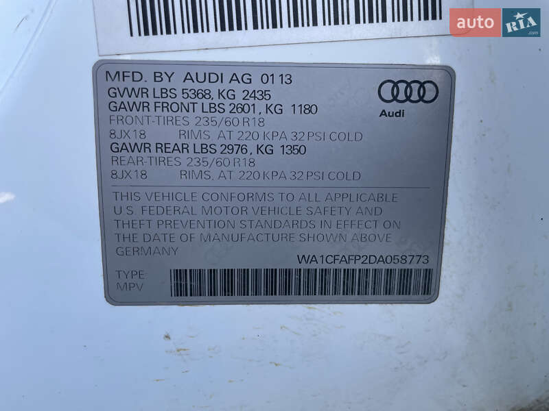 Внедорожник / Кроссовер Audi Q5 2013 в Львове