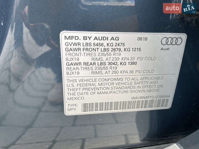 Позашляховик / Кросовер Audi Q5 2018 в Львові фото 12 Позашляховик / Кросовер Audi Q5 2018 в Львові