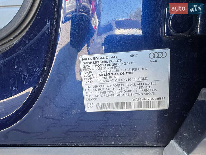 Внедорожник / Кроссовер Audi Q5 2018 в Луцке фото 46 Внедорожник / Кроссовер Audi Q5 2018 в Луцке