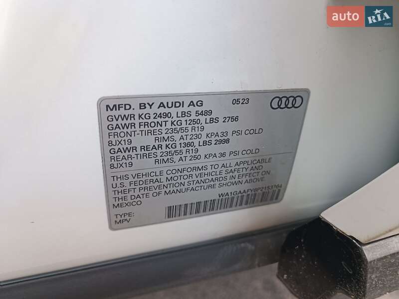 Позашляховик / Кросовер Audi Q5 2023 в Львові фото 26 Позашляховик / Кросовер Audi Q5 2023 в Львові