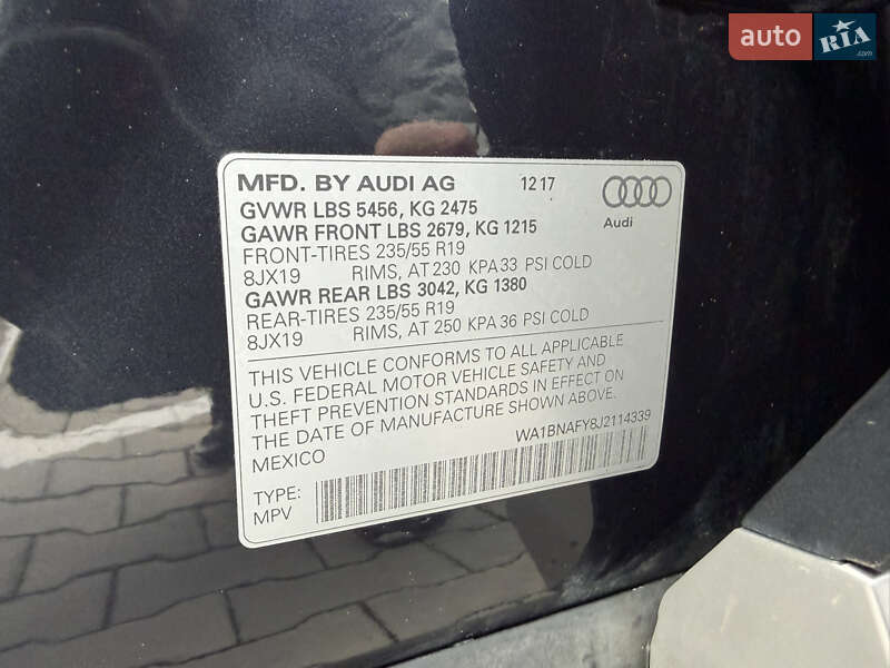 Позашляховик / Кросовер Audi Q5 2018 в Дубні фото 106 Позашляховик / Кросовер Audi Q5 2018 в Дубні