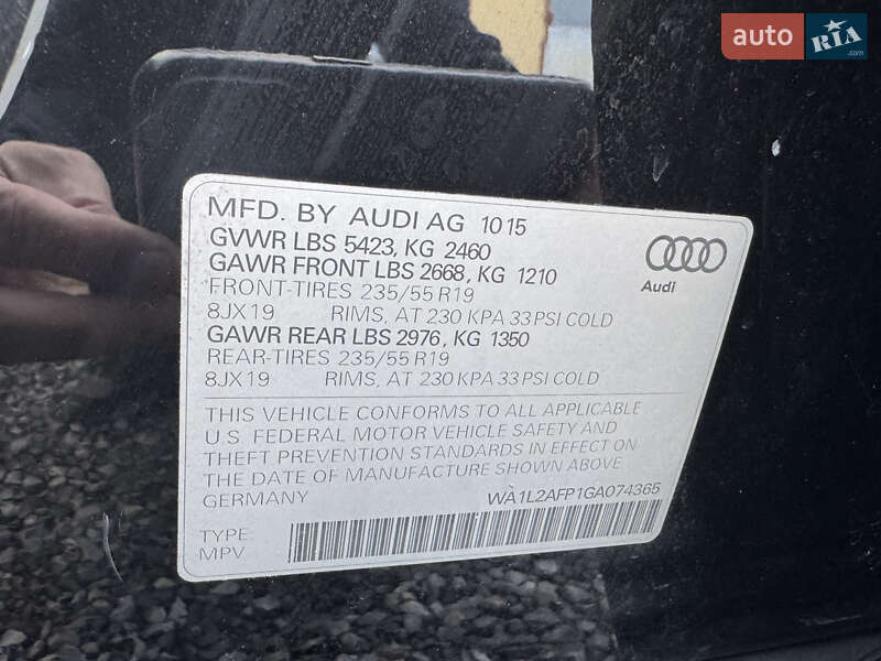 Внедорожник / Кроссовер Audi Q5 2016 в Стрые