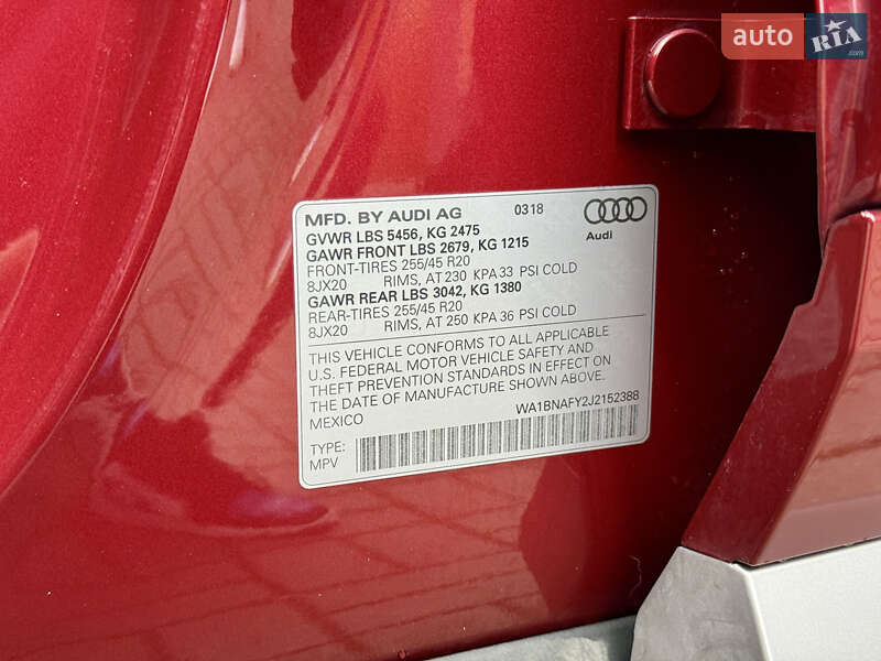 Внедорожник / Кроссовер Audi Q5 2018 в Ровно