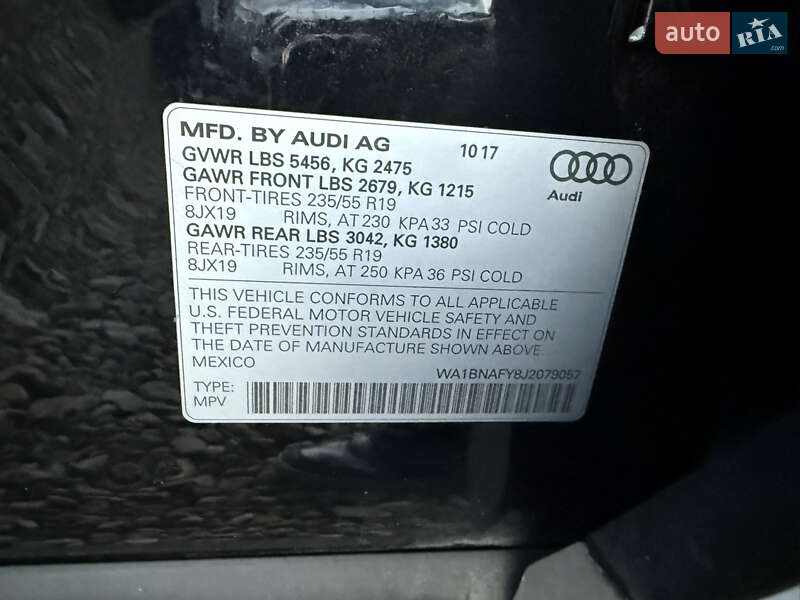 Позашляховик / Кросовер Audi Q5 2018 в Стрию