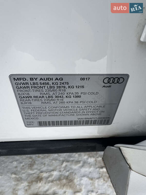 Позашляховик / Кросовер Audi Q5 2018 в Володимирі фото 41 Позашляховик / Кросовер Audi Q5 2018 в Володимирі