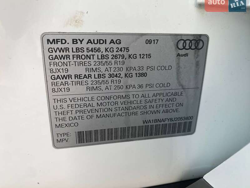 Внедорожник / Кроссовер Audi Q5 2017 в Львове