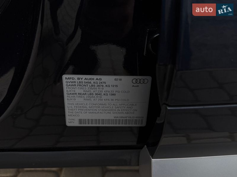 Внедорожник / Кроссовер Audi Q5 2018 в Львове фото 35 Внедорожник / Кроссовер Audi Q5 2018 в Львове