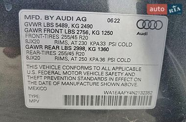 Внедорожник / Кроссовер Audi Q5 2022 в Киеве