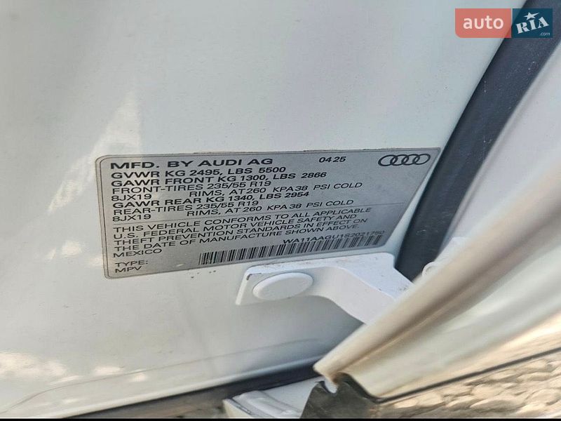 Внедорожник / Кроссовер Audi Q5 2025 в Львове