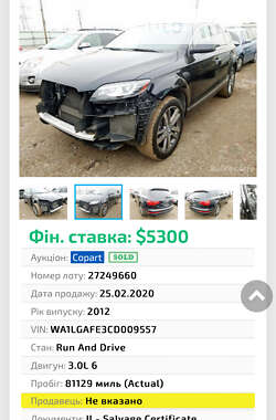 Внедорожник / Кроссовер Audi Q7 2012 в Киеве