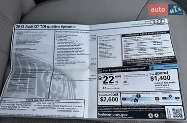 Внедорожник / Кроссовер Audi Q7 2013 в 