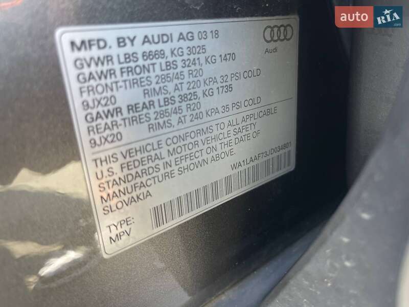 Позашляховик / Кросовер Audi Q7 2018 в Львові фото 35 Позашляховик / Кросовер Audi Q7 2018 в Львові