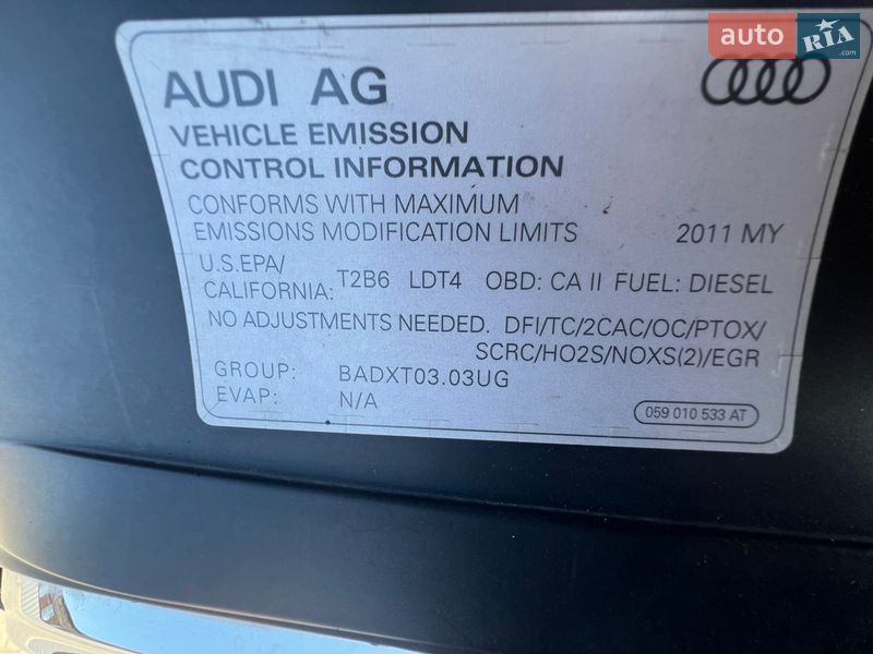Внедорожник / Кроссовер Audi Q7 2011 в Нововолынске