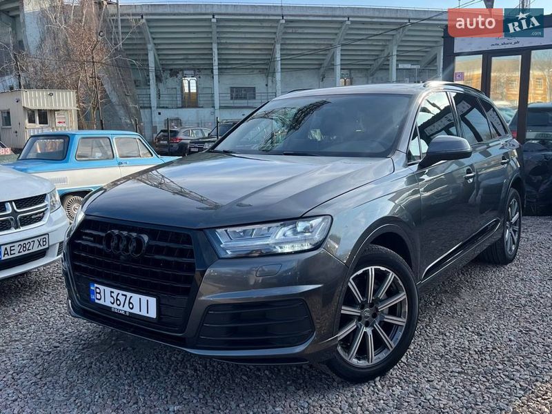 2019 Audi Q7, VIN WA1MAAF73KD028745:plate — фото 1 (autoria)