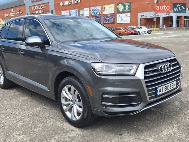 2018 Audi Q7, VIN WA1AHAF72KD017007:plate — фото 1 (autoria)