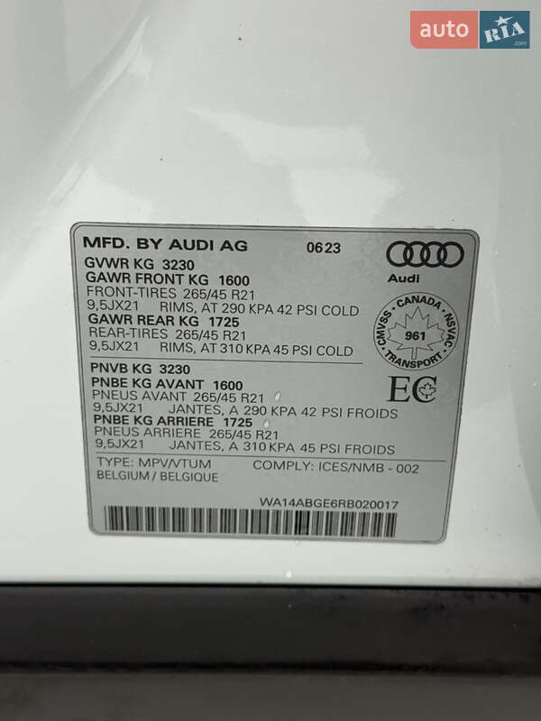 Позашляховик / Кросовер Audi Q8 e-tron 2023 в Одесі