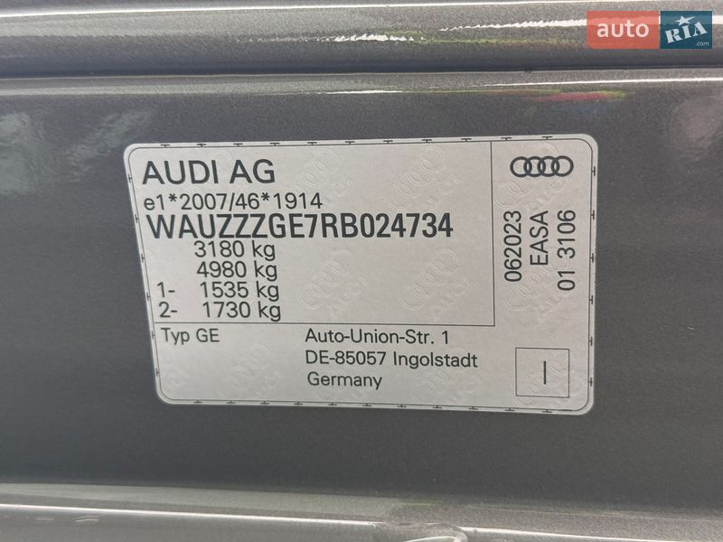 Внедорожник / Кроссовер Audi Q8 Sportback e-tron 2023 в Луцке