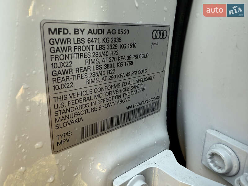 Позашляховик / Кросовер Audi Q8 2020 в Львові фото 67 Позашляховик / Кросовер Audi Q8 2020 в Львові