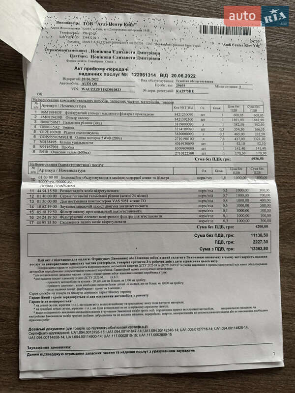 Внедорожник / Кроссовер Audi Q8 2018 в Киеве