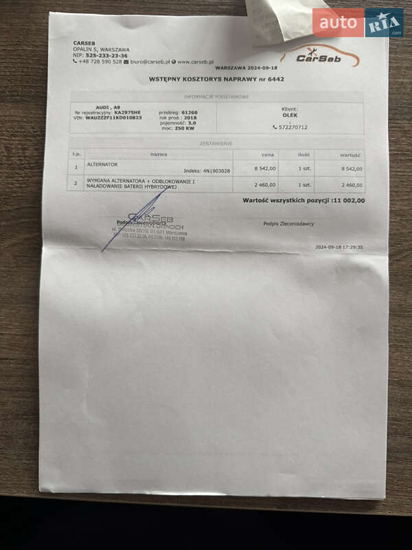 Внедорожник / Кроссовер Audi Q8 2018 в Киеве