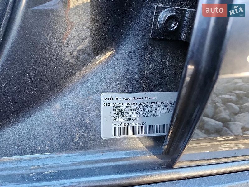 Седан Audi RS3 2024 в Львове