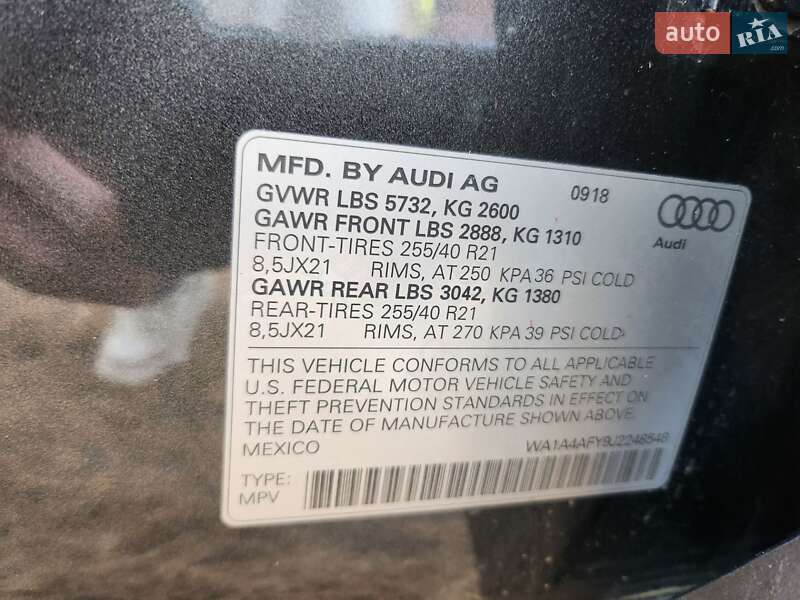 Внедорожник / Кроссовер Audi SQ5 2018 в Киеве фото 35 Внедорожник / Кроссовер Audi SQ5 2018 в Киеве