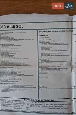 Внедорожник / Кроссовер Audi SQ5 2018 в 