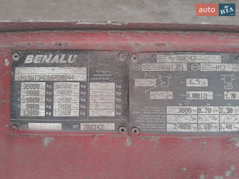 Самосвал полуприцеп Benalu Benalu 2006 в Лубнах