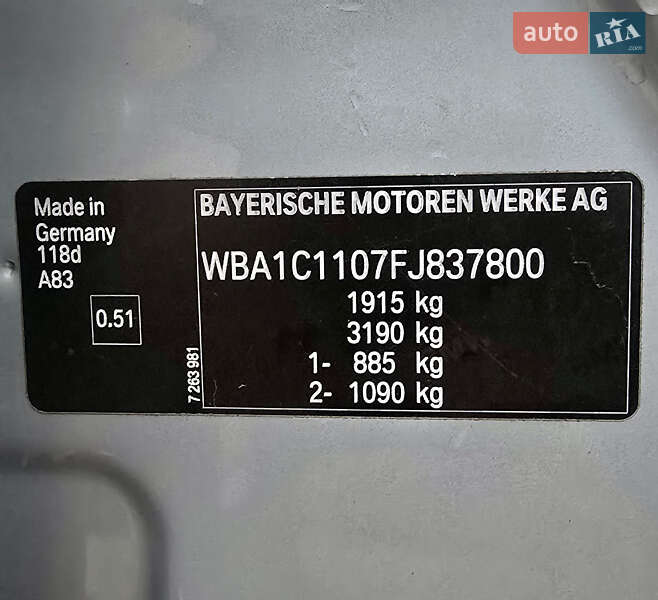 Хэтчбек BMW 1 Series 2014 в Киеве фото 13 Хэтчбек BMW 1 Series 2014 в Киеве