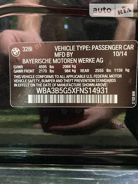 Седан BMW 3 Series 2014 в Львові