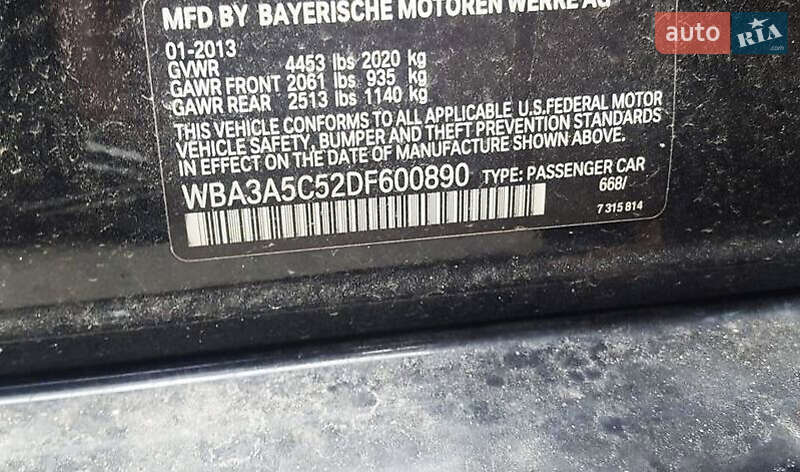 Седан BMW 3 Series 2013 в Кропивницком