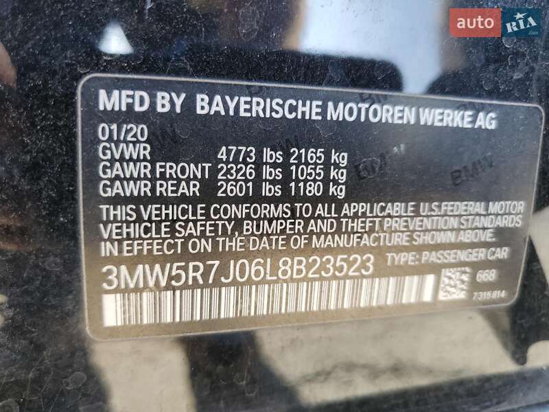 Седан BMW 3 Series 2020 в Киеве