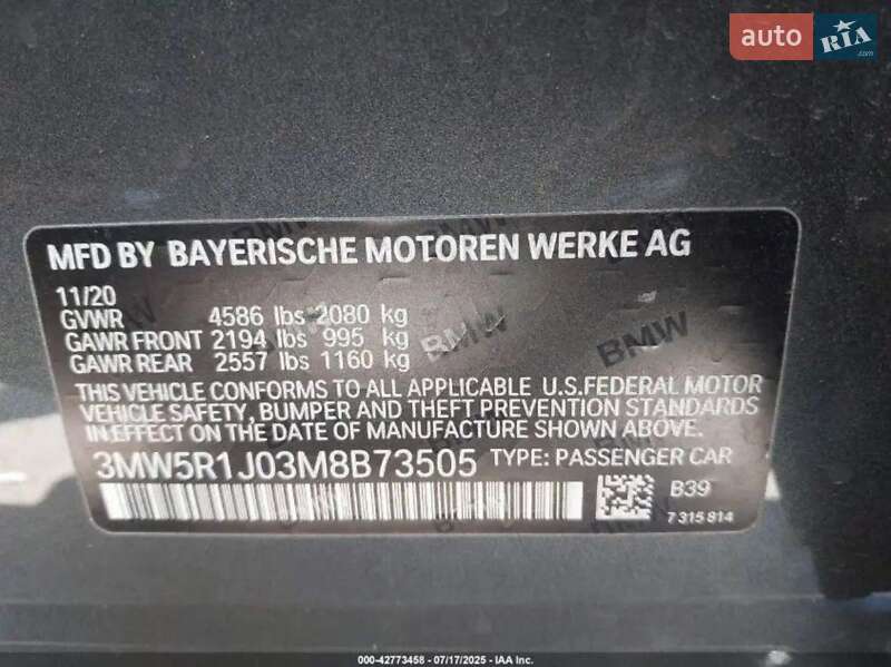 Седан BMW 3 Series 2020 в Тернополе фото 11 Седан BMW 3 Series 2020 в Тернополе