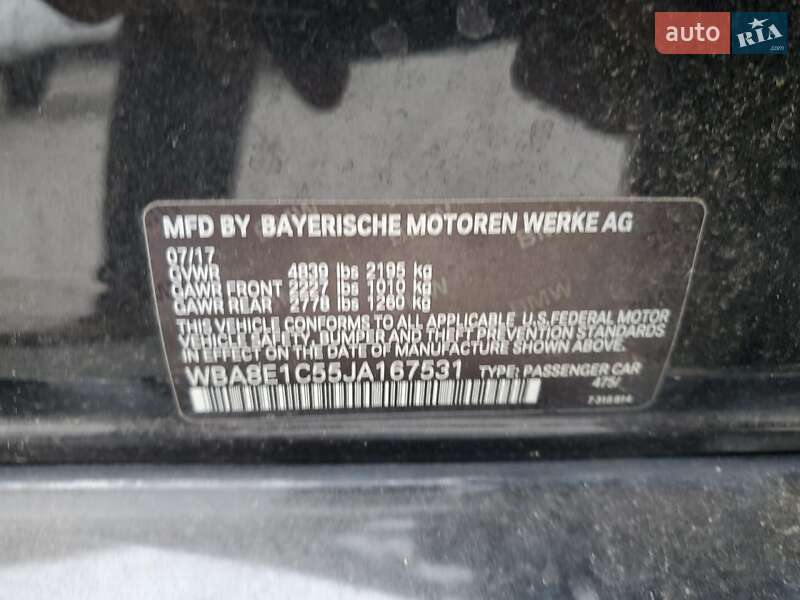 Седан BMW 3 Series 2017 в Житомире фото 12 Седан BMW 3 Series 2017 в Житомире