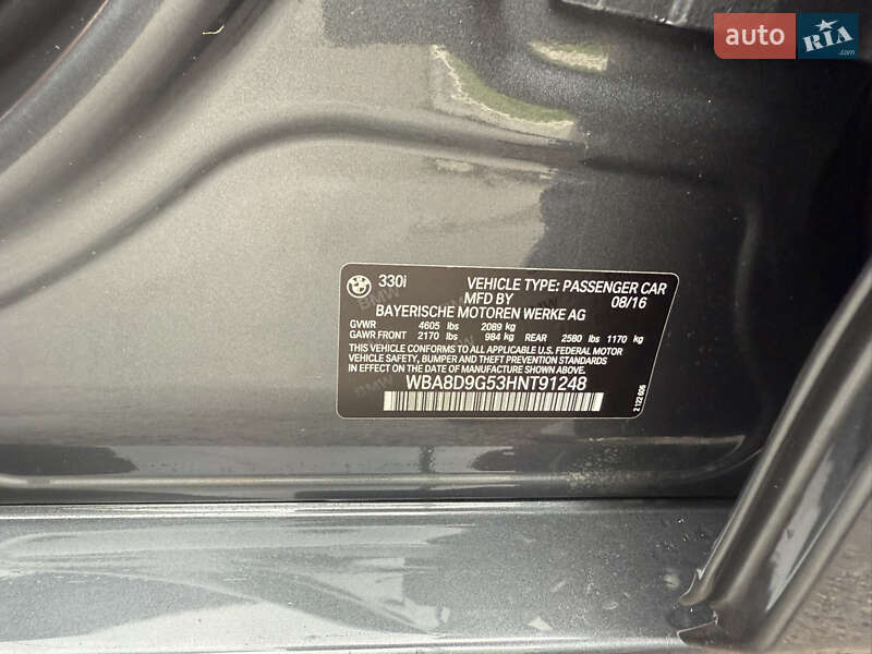 Седан BMW 3 Series 2016 в Киеве фото 12 Седан BMW 3 Series 2016 в Киеве