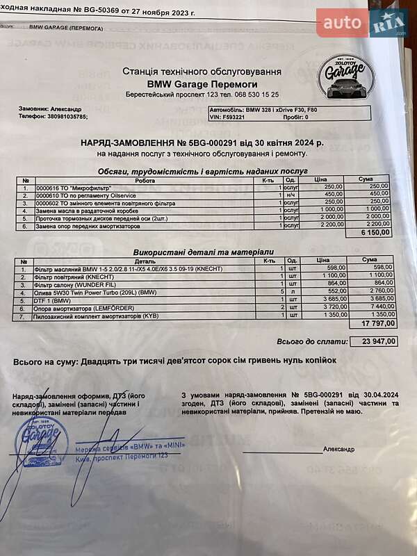 Седан BMW 3 Series 2013 в Киеве