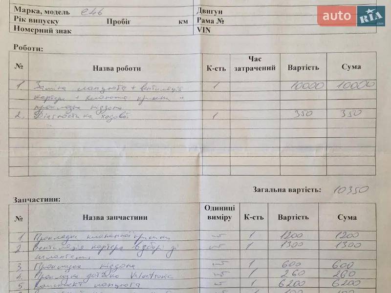 Седан BMW 3 Series 2004 в Львове документ