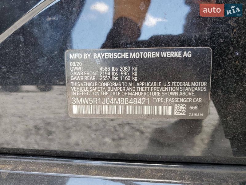 Седан BMW 3 Series 2020 в Виннице