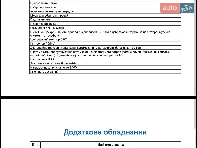 Седан BMW 3 Series 2022 в Черкассах документ