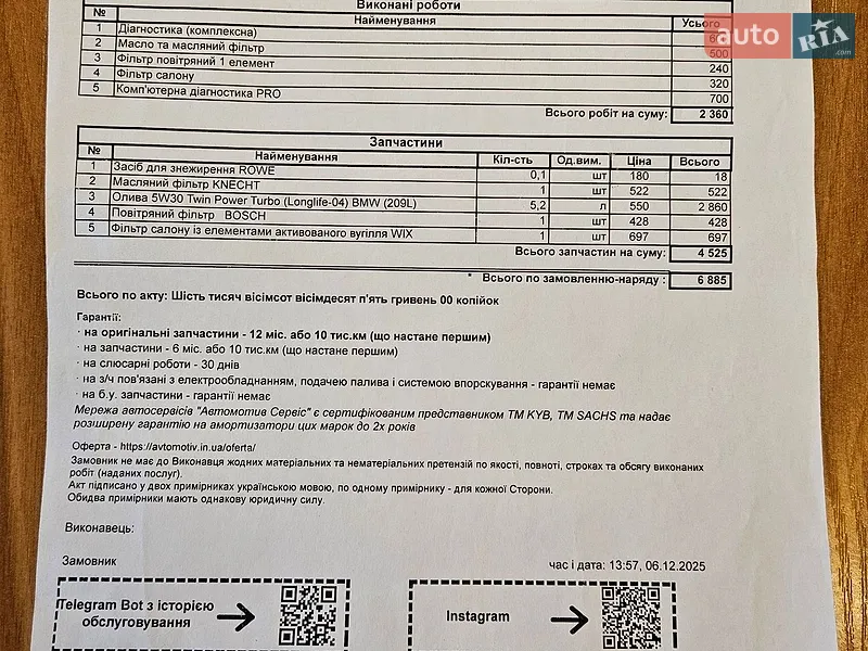 Седан BMW 3 Series 2013 в Днепре документ