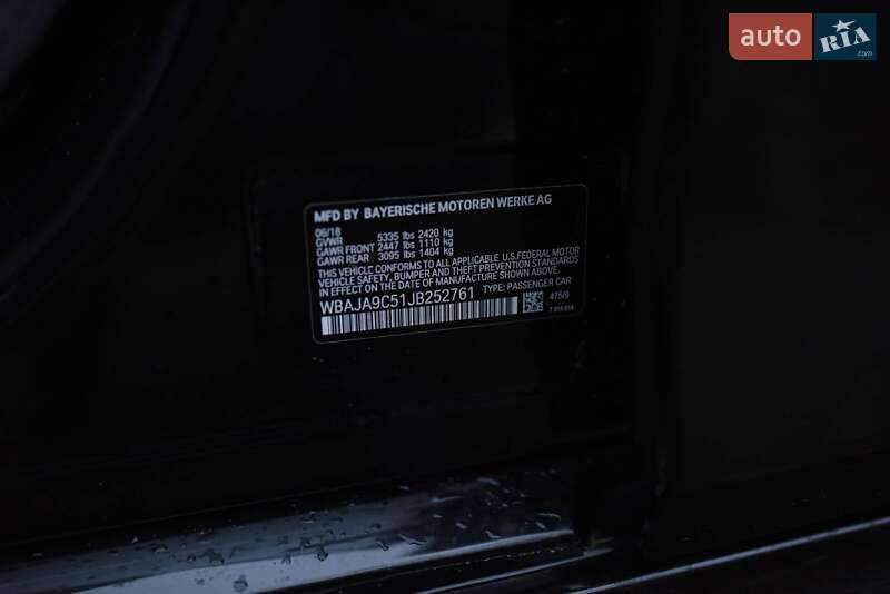 Седан BMW 5 Series 2018 в Ивано-Франковске