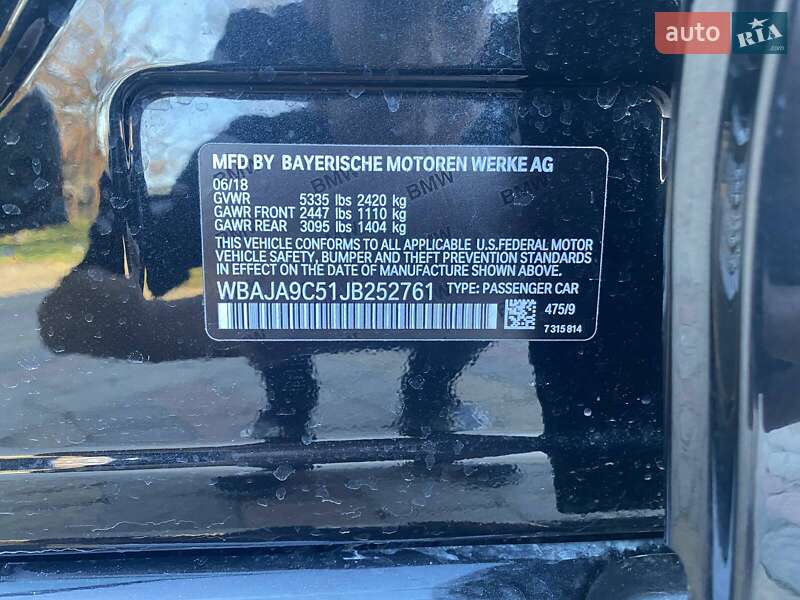 Седан BMW 5 Series 2018 в Ивано-Франковске