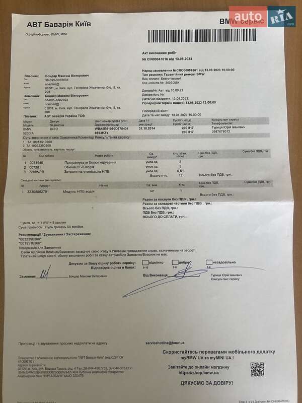 Седан BMW 5 Series 2014 в Києві
