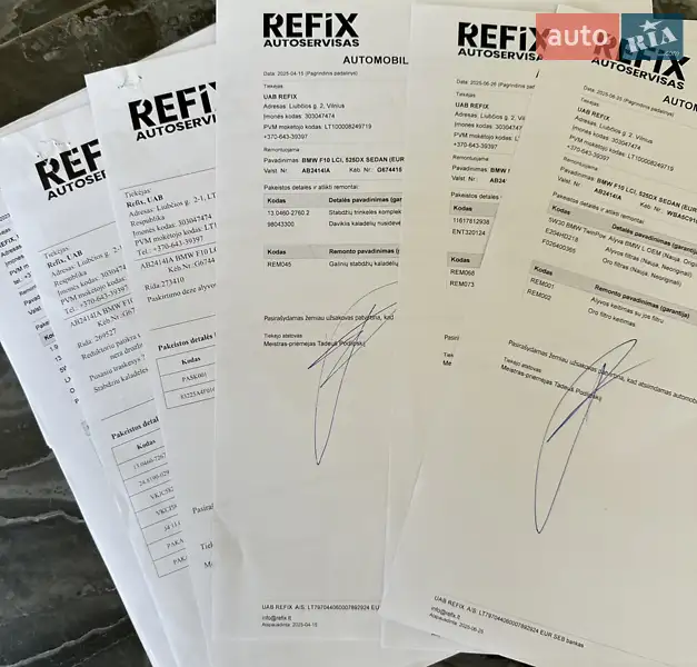 Седан BMW 5 Series 2016 в Виннице документ