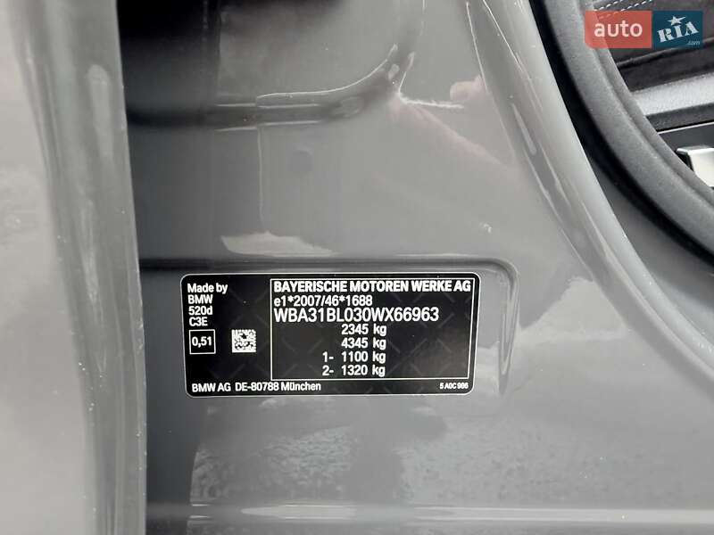 Седан BMW 5 Series 2022 в Киеве